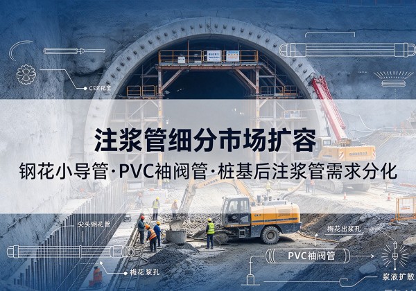尉犁注浆管细分市场扩容，隧道钢花小导管、PVC 袖阀管、桩基后注浆管需求分化